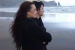 Vocalists Tracey Brabet (foreground) & Helen Goudge at Piha. (love this shot Sue)