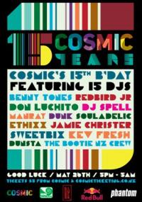 Cosmic celebrates NZ Music Month & 15th Birthday
