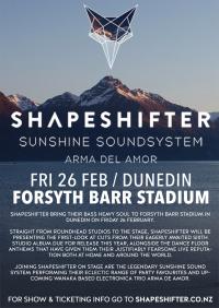 Shapeshifter * Friday 26 February * Dunedin