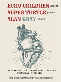 Echo Children and Superturtle release party with Alan Gray