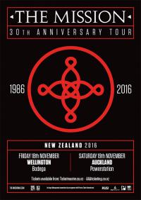 The Mission Announce New Zealand Support Act for 30th Anniversary Tour