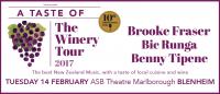 Announcing A Taste Of The Winery Tour 2017