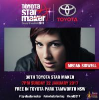 Megan Sidwell - Grand Finalist - Toyota Star Maker 2017