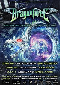 Dragonforce hit New Zealand in One Months time