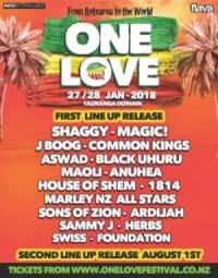 One Love 2018 – First Line-Up Announcement