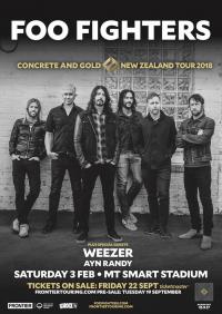 Foo Fighters returning to NZ on 'Concrete & Gold' World Tour with very special guests Weezer