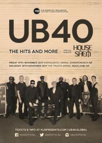 House of Shem to open for UB40 at New Zealand shows
