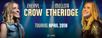 Sheryl Crow And Melissa Etheridge - Three NZ Shows Announced For April 2018