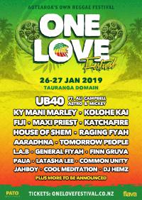 One Love 2019 - First Line-Up Announced