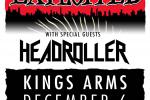 The Exploited, HeadRoller, Malevolence December 6 Kings Arms Auckland.