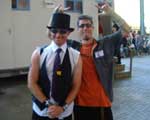 James and Mr Top Hat Man