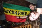 Katchafire fans with flag