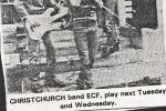 Just after going to no.14 on the NZ Top20 in October 83, ECF celebrating with a home performance at a ChCh party.... Yahoo.....