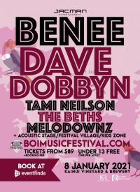 Dave Dobbyn & MELODOWNZ join the Bay of Islands Music Festival line-up