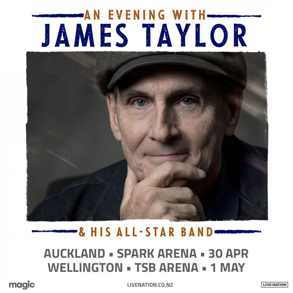 James Taylor and his all-star band announce 2024 NZ Tour Dates - Click For Full Story
