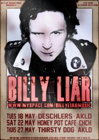 BILLY LIAR (Scotland) - Rescheduled New Zealand Dates!
