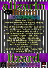 Alizarin Lizard Double Singles Release Tour