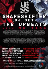 Shapeshifter (DJ Set), The Upbeats With MC Tiki - #SSXUB tour