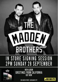 The Madden Brothers Confirm NZ Album-Signing Appearance This Week!