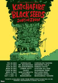 The Black Seeds, Katchafire & Sons Of Zion announce New Zealand summer tour dates!