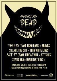 Music Is Dead Launch Party Jan 15 & 17