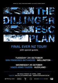 The Dillinger Escape Plan Final New Zealand Tour October 2017