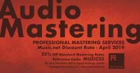 Mastering Discount for Muzic.net.nz - last days!!