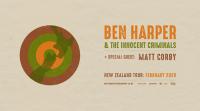 Ben Harper adds Queenstown show; Matt Corby to join tour